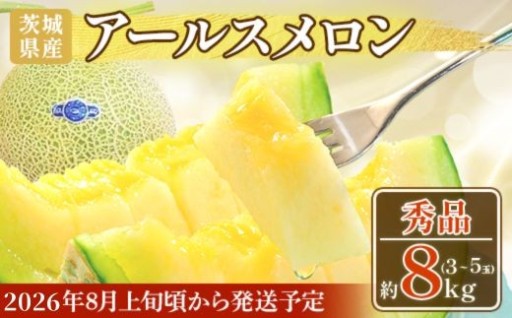 【贅沢な旬の味覚…♡】アールスメロン 秀品 （約8kg）