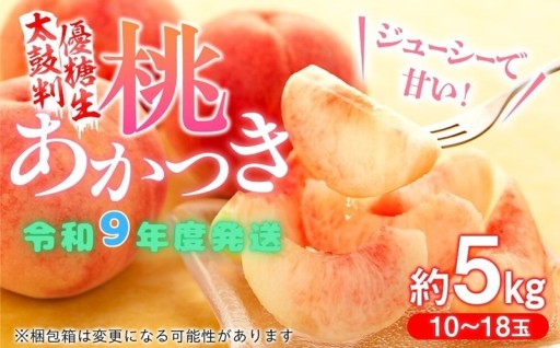 南信州の夏の果物NO.1　令和9年桃あかつき🍑