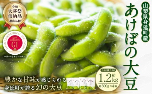 あけぼの大豆 あけぼの農園B品 （ 優良品 ） 約300g × 4袋 計約1.2kg