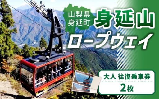 身延山 ロープウェイ 大人 往復 乗車券 2枚