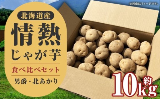 情熱じゃがいも（男爵・キタアカリ）食べ比べセット 10kg 