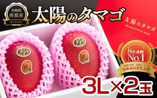 最高級ブランド『太陽のタマゴ』3L×2個【糖度15度以上】