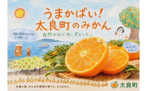 うまかばい！太良町のみかん～学童保育の子どもたちが描いた絵手紙とともに～