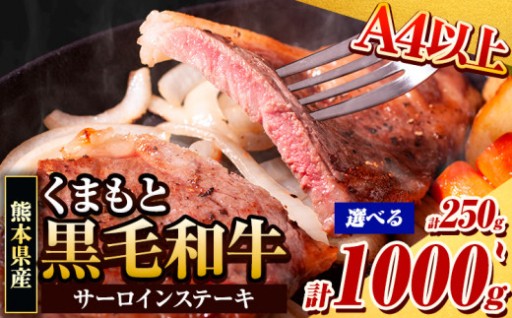  ＼A4ランク以上！／くまもと黒毛和牛を贅沢ステーキで