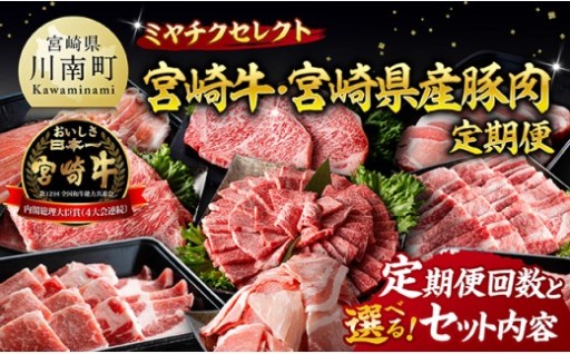 ミヤチクセレクト！宮崎牛・宮崎県産豚肉定期便 