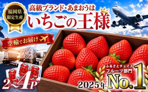 《先行予約》【アフター保証】大人気の『あまおう』4パック