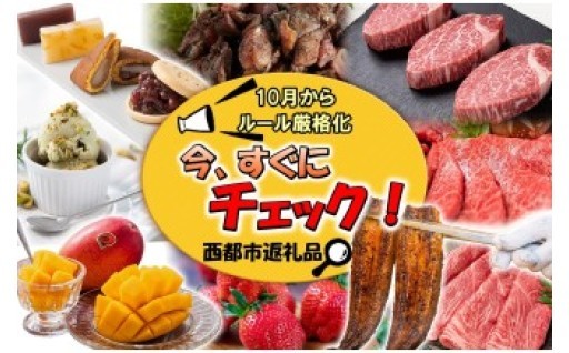 10月からのルール厳格化！今、すぐにチェックの返礼品