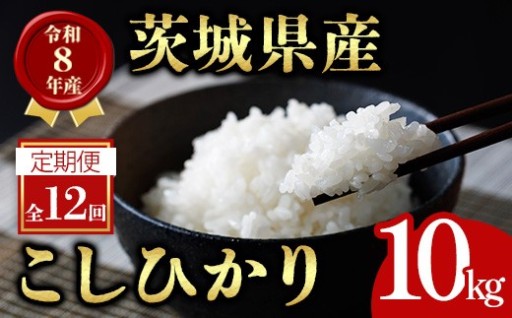 【10kg×12回 定期便】茨城県産 こしひかり
