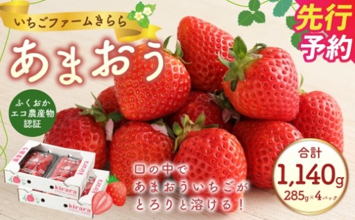 あまおう 約1140g 約285g×4パック