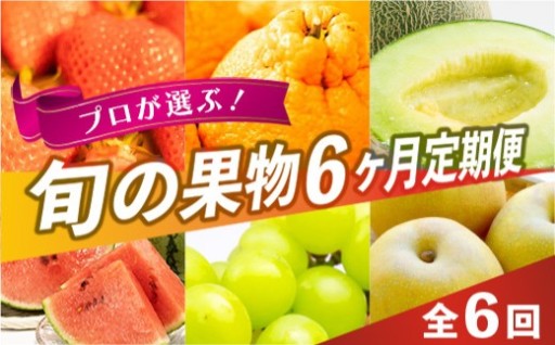 ＜ R8年熊本地震復興支援 ＞プロが選ぶ！旬の果物 6ヶ月定期便 【2027年3月上旬～8月下旬発送予定】 