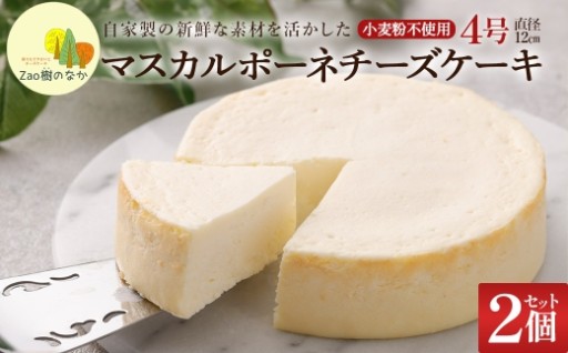 蔵王のチーズケーキ専門店＜マスカルポーネ2個＞