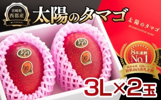 最高級ブランド『太陽のタマゴ』3L×2個【糖度15度以上】