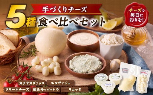 【国産】🧀サントルチオの手づくりチーズ5種食べ比べセット🧀