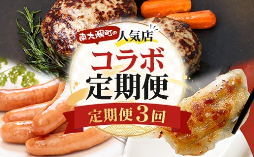 ≪定期便3回≫南大隅町 大人気店の自慢の味 コラボ定期便 NI-9
