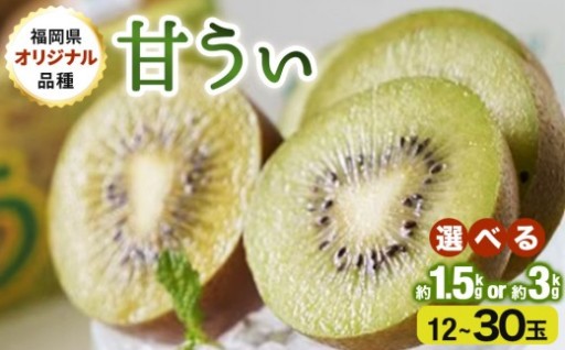 福岡県産キウイ『甘うぃ(あまうぃ)』！