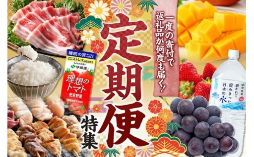 一度の寄附で返礼品が何度も届く！便利な「定期便」