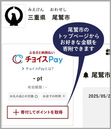 好きな額でポイントを取得したい