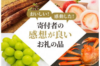 おいしい！感動した！寄付者の感想が良いお礼の品