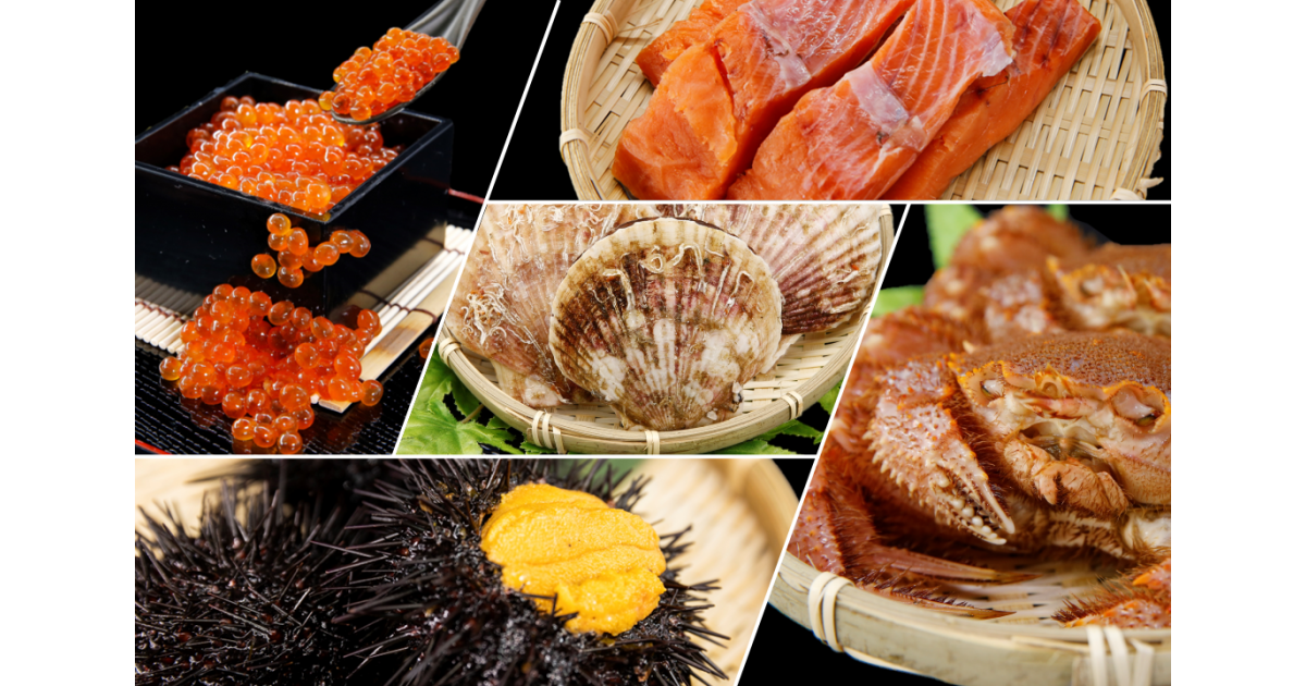 北海道豊浦町の栄養豊富な噴火湾で獲れたおいしい魚介類