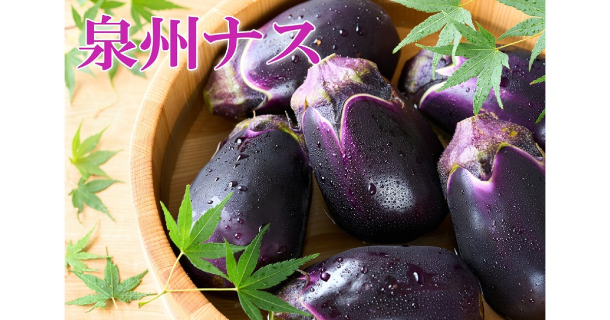 大阪府貝塚市の絶品夏野菜が登場！大阪・泉州の特産品「泉州水なす