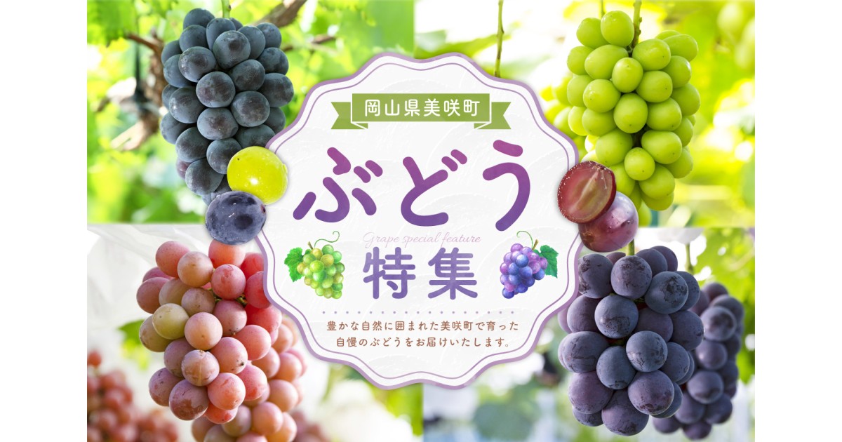 岡山県美咲町のぶどう特集｜ふるさとチョイス - ふるさと納税サイト