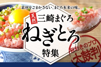 目利きのプロ太鼓判！ 天然三崎まぐろ ねぎとろ特集