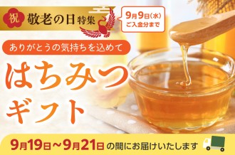 敬老の日ギフト　はちみつギフト