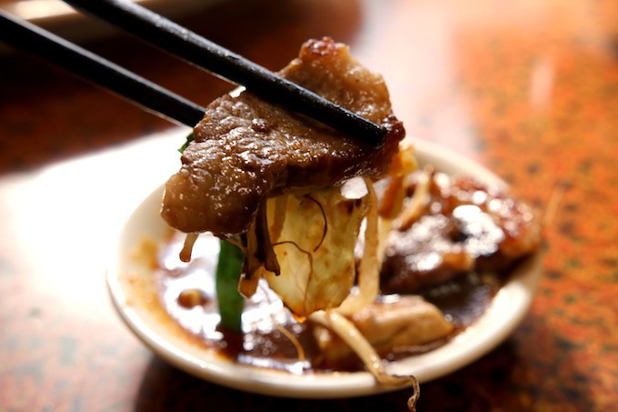 このタレが美味しいんです!お肉と野菜の旨味を引き立てます!