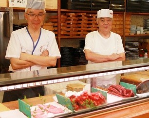 佐伯寿司職人の巨匠【岩佐洋志・福永守】