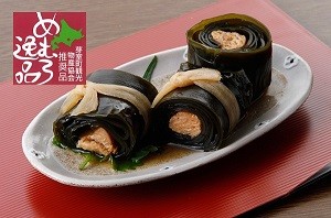 にじますの昆布巻