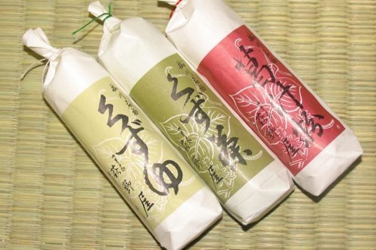 くずゆの味は三種。くずゆ・くず茶・葛汁粉です。