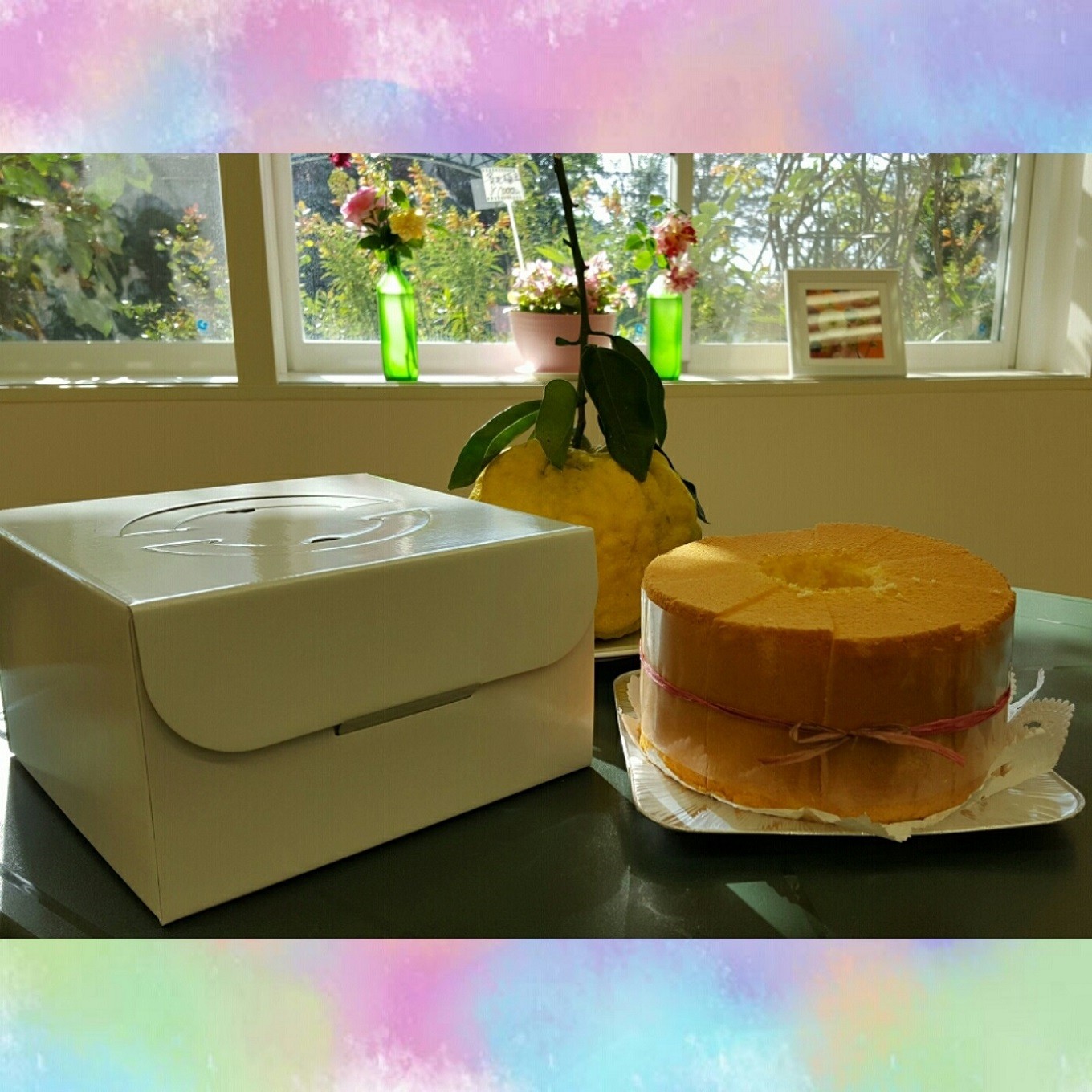 手づくり工房のゆずシフォンケーキ