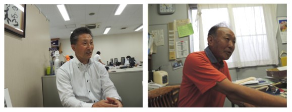 (左)有限会社ケイフーズ 照井社長 (右)有限会社ナック 照井さん