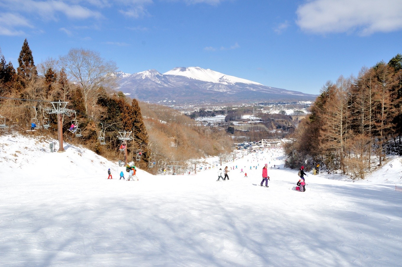北パラダ ラルゴ(最も緩やかなコース。初心者でも楽に滑れます)