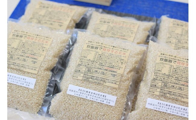 【減農薬・減化学肥料】木村義昭さんの発芽玄米(3合×6袋)