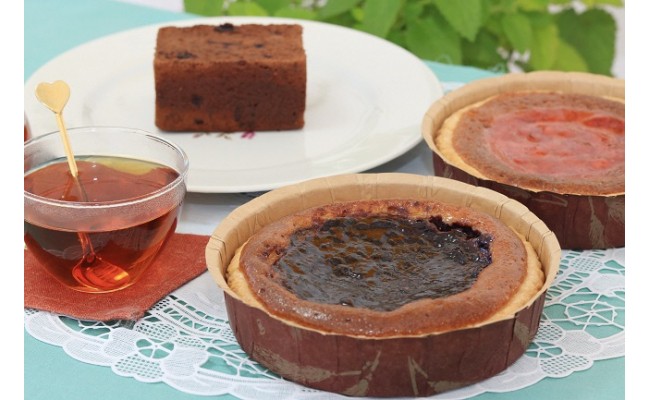 ガトーコバヤシ 朝来産ブルーベリーを使ったケーキセット