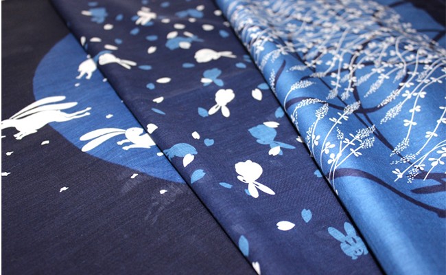 藍染バンダナスカーフ 1枚