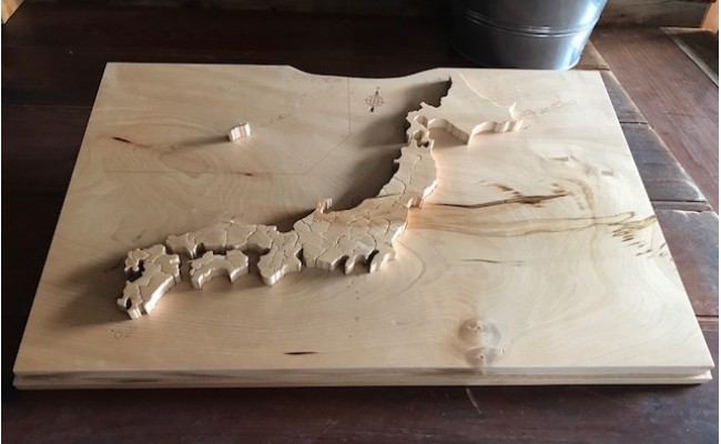 一枚板から製作した「木製の日本地図パズル」 岐阜県飛騨市｜ふるさとチョイス ふるさと納税サイト