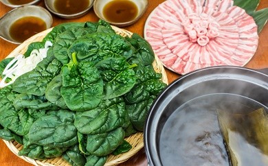 東松島ちぢみほうれん草しゃぶしゃぶ鍋セット