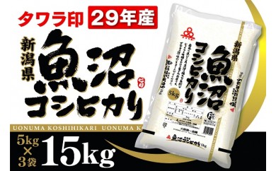 H106 29年産タワラ印魚沼コシヒカリ15kg