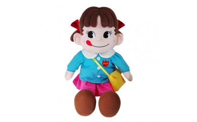 H165 園児服を着たペコちゃんぬいぐるみ(大)