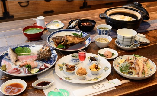 旬の地元食材お任せコース