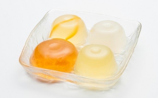 「房州びわ」
「アクアメロン」
「夏柑はちみつゼリー」
「梨ゼリー」
4種類の味。