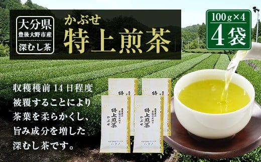 014-185 特上煎茶 かぶせ 100ｇ×4袋 400g - 大分県豊後大野市｜ふるさとチョイス - ふるさと納税サイト