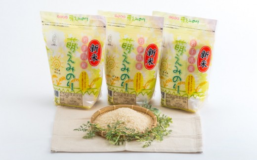 岩手県産 萌えみのり 毎月6㎏ 毎月6㎏ 【6か月定期便】