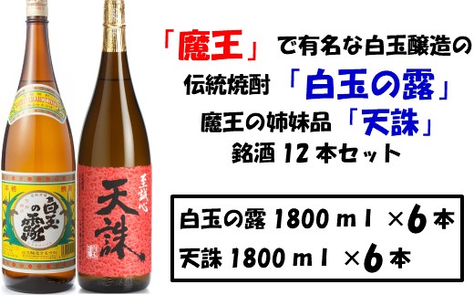 No.8004 【魔王の蔵元】白玉醸造の「伝統焼酎」と「魔王の姉妹焼酎」の