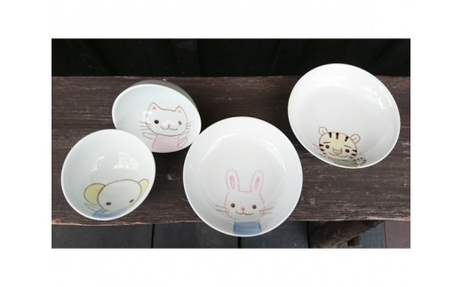 No 038 子供食器 4点セット 食器 茶碗 お皿 熊本県 熊本県苓北町 ふるさと納税 ふるさとチョイス
