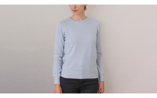 カシミヤ100% クルーネックセーター レディース (UTO)