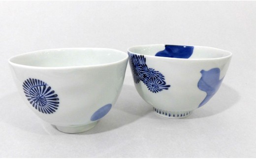 0 112 有田焼 染付ペア丼 麺鉢 深海三龍堂 佐賀県有田町 ふるさと納税 ふるさとチョイス