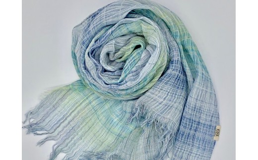 【播州織】グラデーションハーフストール200cm×60cm ~織物職人×紋紙職人が作るストール~
